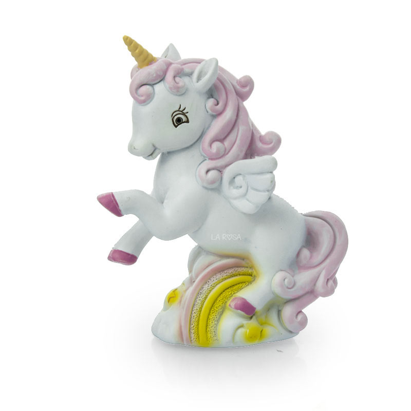 Salvadanaio In Ceramica Gatto Unicorno – Con Coperchio E Chiave – 17 Cm