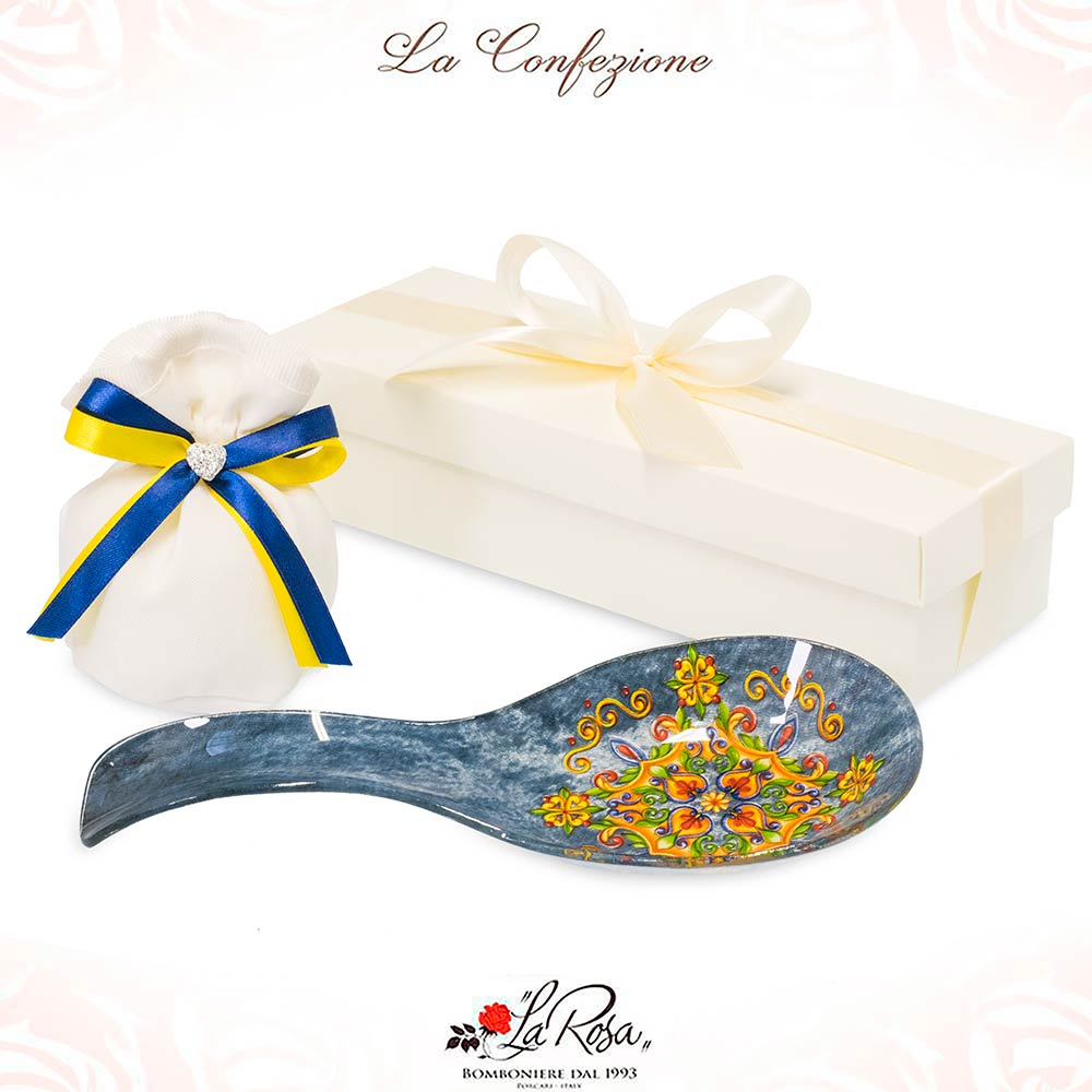 Poggiamestolo Kasanova - Ceramica, 22 Cm, Con Scritta Motivazionale, Design Elegante - Foto 4