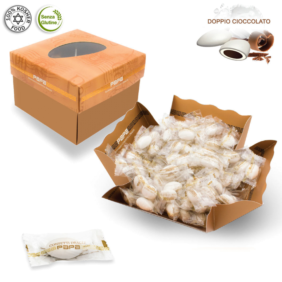 confetti incartati singolarmente doppio cioccolato