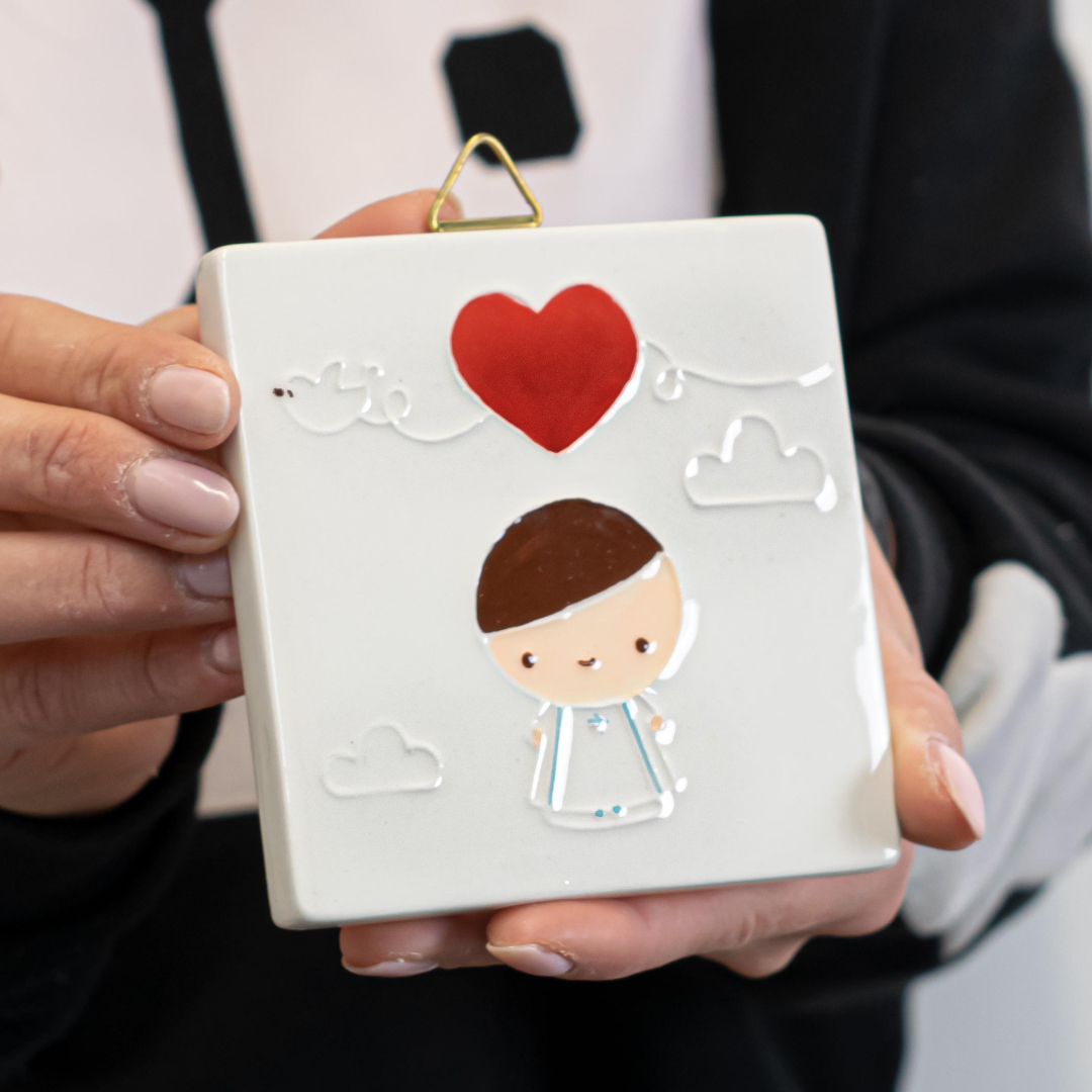 Stileitaliano Calamita Tau San Francesco Assisi In Legno Idea Per Bomboniere Battesimo Prima Comunione Cresima Calamite Personalizzate (Frase1, 10 Pezzi