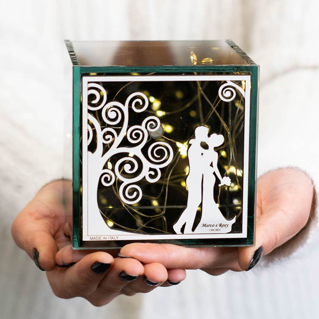 Manschin-Laserdesign Libro Degli Ospiti In Legno, Per Compleanno