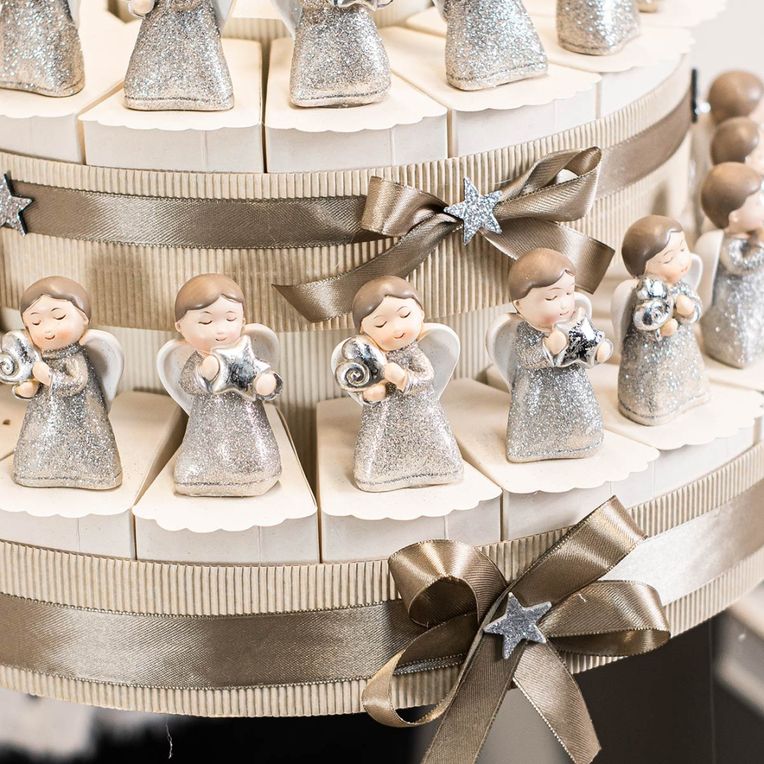 Bomboniere Sacre Per Cresima Confezione Su Torta Bomboniera Confett Bigliettino Inclusi