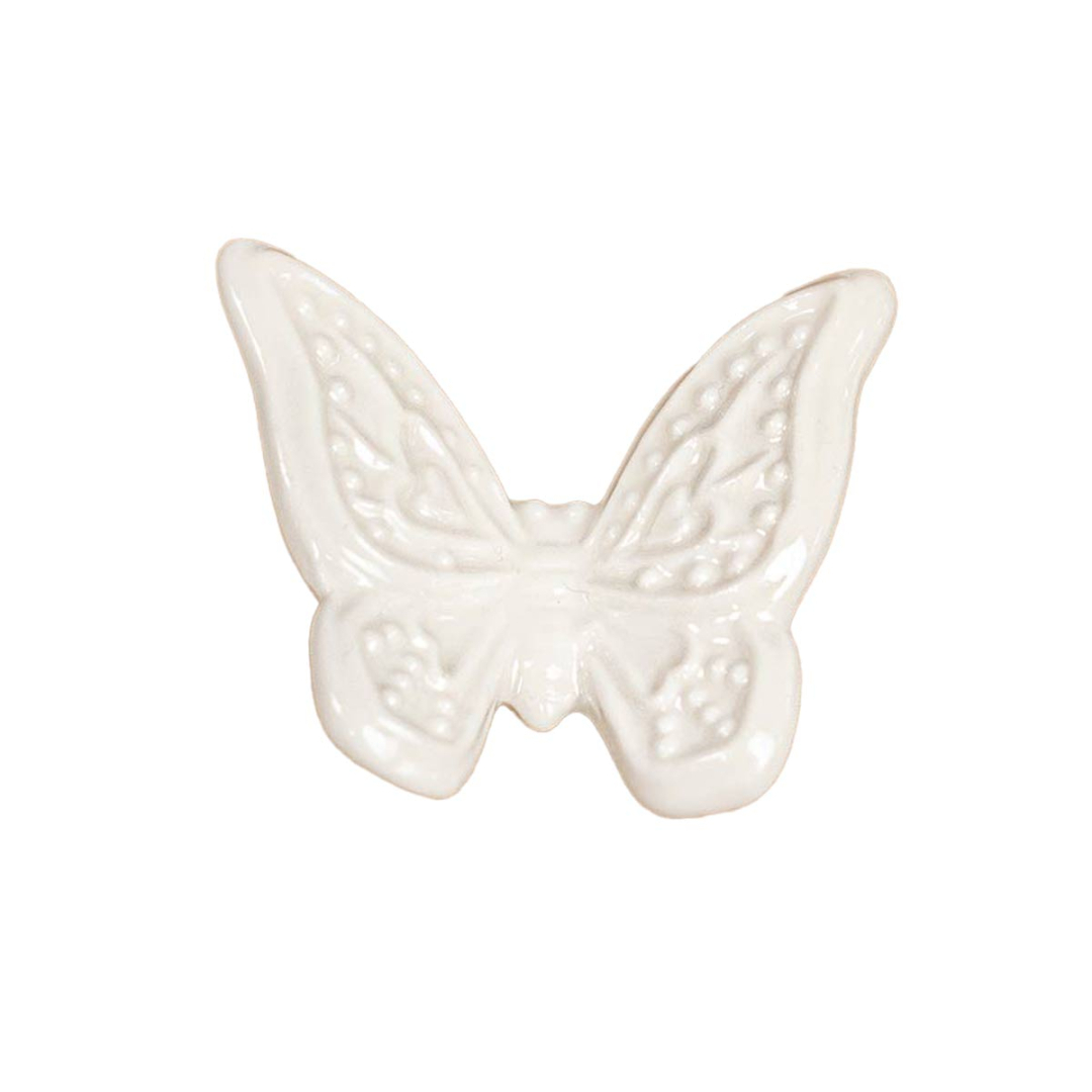 Bomboniera 24 Magneti A Farfalla In Porcellana Bianca Traforata, 3,5x4 Cm, Confezione Regalo Con Spedizione Inclusa - copertina