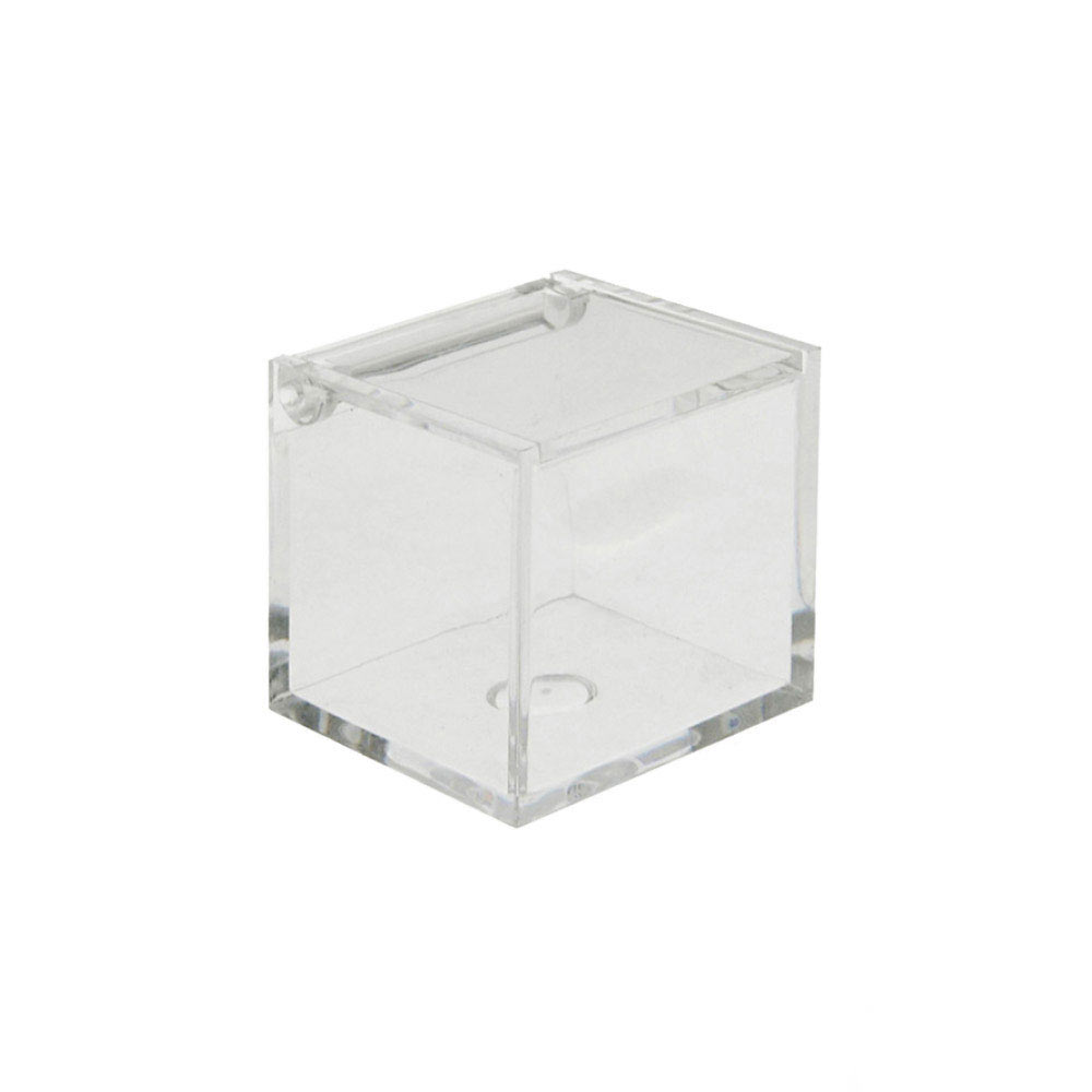 Stock 10 Pezzi Scatole Portaconfetti Rettangolari In Plexiglass - 3x3.5x12 Cm - 5