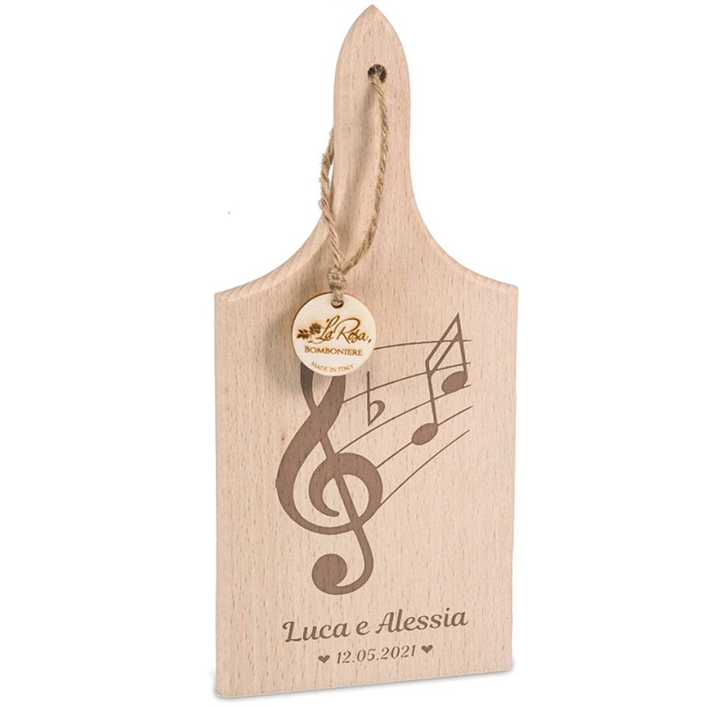 Bomboniere Matrimonio Utili Da Cucina Tagliere In Legno Con Parte In Ceramica E 2 Coltellini Da Formaggio