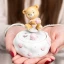 Bomboniere Battesimo e Nascita Bimba 2027 Linea Buby Rosa in resina