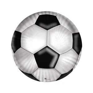 10 Piatti coordinato tema calcio da 18 cm