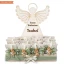 Torta bomboniere con Angeli magnete verde 20pz personalizzabile