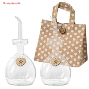 Bomboniere Olio e Aceto in vetro soffiato con shopper - Offerta
