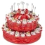 Torta Bomboniere per Laurea con 35 fette con coccinelle clip