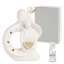 Bomboniere Matrimonio 2027 Profumatore Coppia con cuore oro in ceramica a LED
