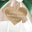 Idea Regalo Nozze di Smeraldo 2027 Clessidra Maxi in vetro con sabbia bianca con fiore e applicazione cuore