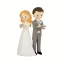 Cake Topper Matrimonio sposi tecnologici