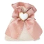 Ultimi 27 pezzi Sacchettino Rustico Portaconfetti Rosa Antico con fiocco ed applicazione cuore