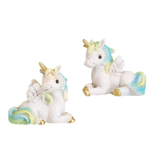 Bomboniere Battesimo maschio statuina Unicorno in OFFERTISSIMA