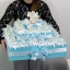 Mega Torta di Bomboniere per battesimo e nascita maschio con 31 cuscini unicorno