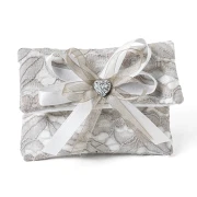 Bomboniera Bustina Portaconfetti in tessuto ricamato