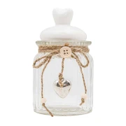 bomboniere utili barattoli ermetici in porcellana e vetro shabby chic