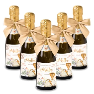 Bomboniere Mini bottiglie Prosecco Personalizzate o Segnaposto Tema Comunione