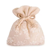 ULTIMI PEZZI 35 Sacchettini Portaconfetti Ricamati Piatto 8x10 cm PREZZO PER TUTTI