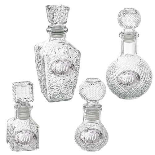 Bomboniere Utili bottiglie in vetro decorato Nozze di Diamante