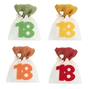 ULTIMI PEZZI 60 Sacchettini Portaconfetti 18° di Yuta colorato assortiti 10x12 cm PREZZO PER TUTTI