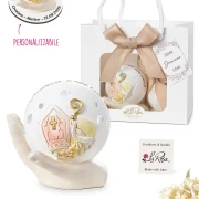 Bomboniera 2026 Luce LED Collezione Raggio Cresima Icona in resina