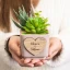 Bomboniere originali vaso con pianta grassa personalizzabile