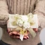Bomboniere 2025 Sacchettini Portaconfetti CONFEZIONATI Nozze D\'Oro brillanti con fiore ed applicazione