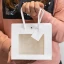 Shopper con finestra bianche rosa celeste avana