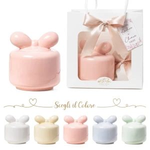 Bomboniera Zuccheriera in ceramica con Fiocco novità 2026