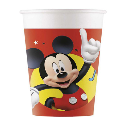 8 Bicchieri di Topolino 200cc Tema Mickey Mouse
