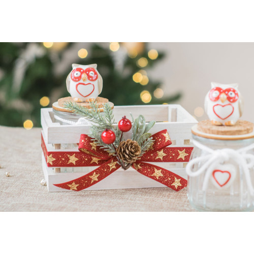 Idea Regalo Natale - Idea Regalo coppia barattoli con cassetta decorata