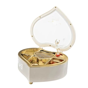 Bomboniere 2027 Comunione Carillon Cuore Singolo con ballerina