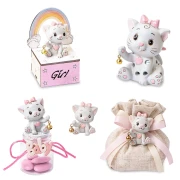 Bomboniere Battesimo e Nascita Bimba 2026 Linea Micia Rosa in resina