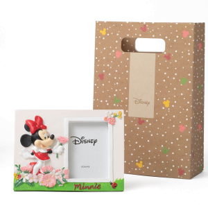 ⚡ OFFERTA LAMPO Bomboniere Linea Disney Love Natural Portafoto Minnie su prato fiorito