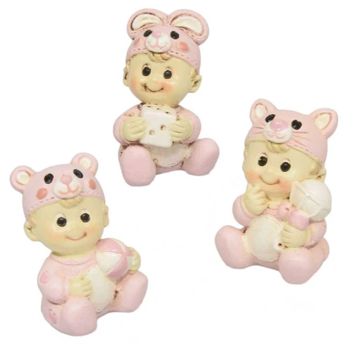 bomboniera battesimo bambina con pigiama rosa