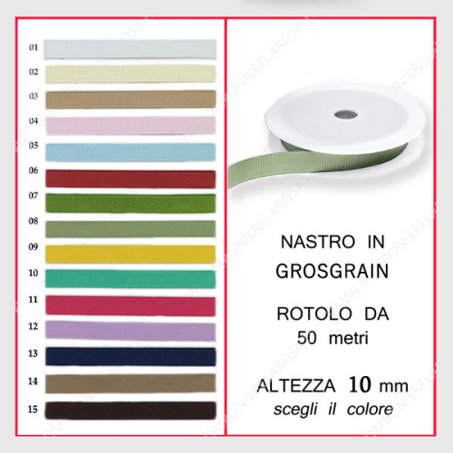 grosgrain 10 mm x 50 mt