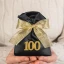 Sacchetto 100 Centesimo Compleanno con Numero 100 Glitter