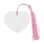 Cuore con nappina rosa