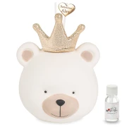 Bomboniere Battesimo e Nascita 2026 Profumatore Orsetto con corona dorata