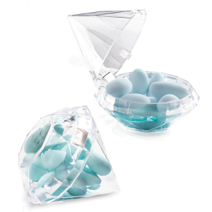 Scatoline a forma di Diamante Plexiglass Portaconfetti