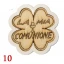 Confezione da 12 PZ Decorazioni Bomboniere Applicazioni in Legno