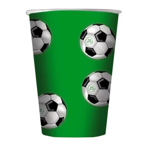 10 Bicchieri tema calcio da 200cc