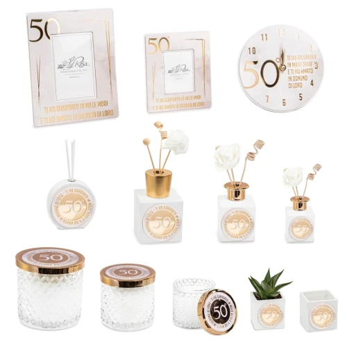 Bomboniere 2026 Linea 50° Anniversario Oro - Alta Qualità