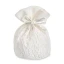 ULTIMI PEZZI 40 Sacchettini base Tonda portaconfetti Eleganti Nido D\'ape Bianco 10 cm PREZZO PER TUTTI