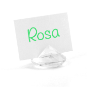 IDEA segnaposto originale a forma di diamante-TRASPARENTE
