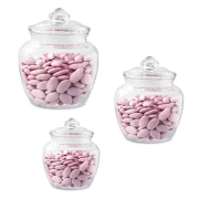contenitori vetro confettata con coperchio