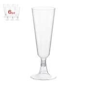 Flute In Plastica Rigida Monouso Pz.6 Trasparente