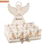 Torta bomboniere con Angeli magnete beige personalizzabile